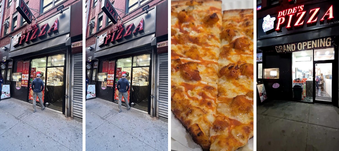 Dude's Pizza Menu