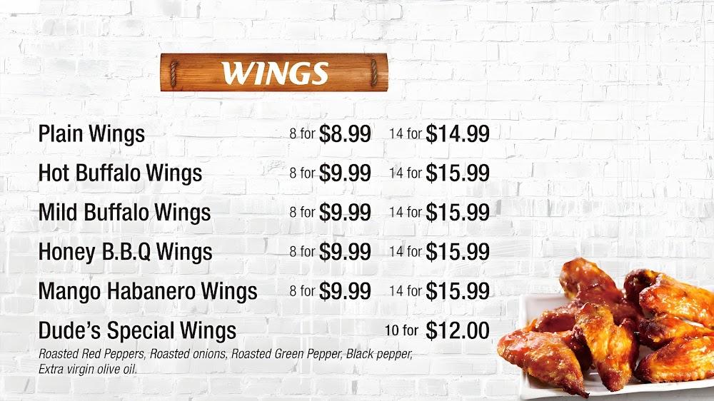 Dude's Pizza Menu image 3