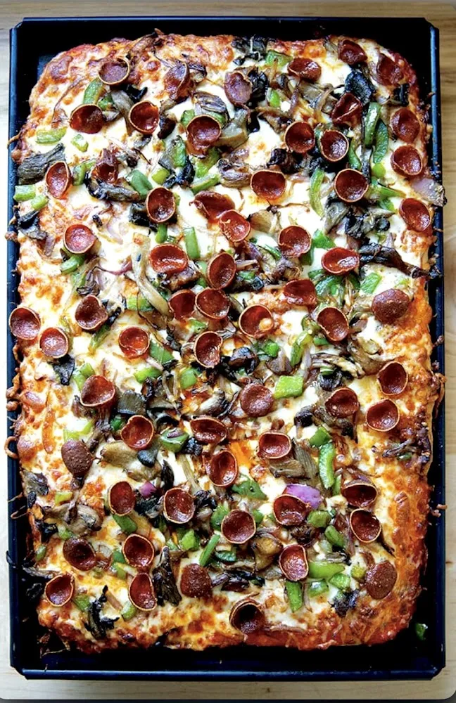 Sicilian Pepperoni Pizza